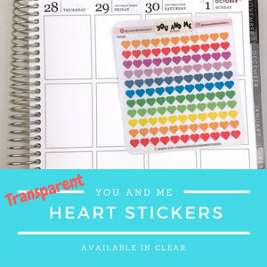 Transparent Stickers | Clear Stickers | Planner Stickers | Erin Condren | FBS48