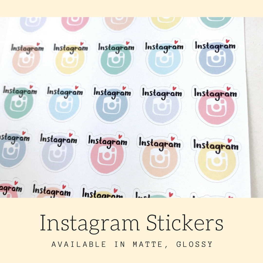 Social Media Sticker | Planner Stickers | Erin Condren | IFS29