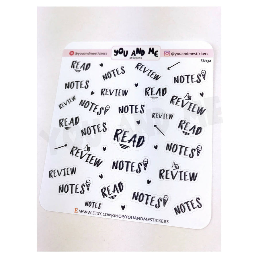 Student Stickers | Erin Condren | Planner Stickers | SK13a