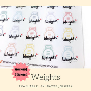 Fitness Sticker | Erin Condren | Planner Stickers | IFS37