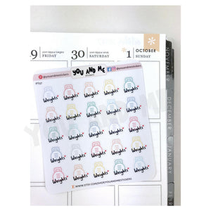 Fitness Sticker | Erin Condren | Planner Stickers | IFS37