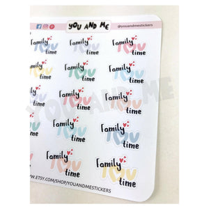 Family Time Sticker | Planner Sticker | IFS53