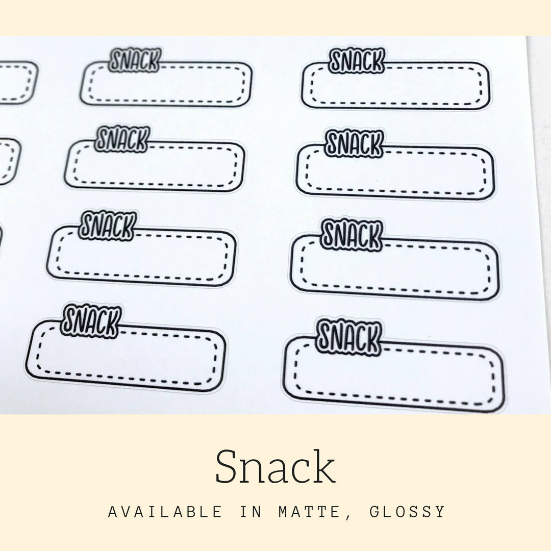 Snack Stickers | Planner Stickers | Erin Condren | Happy Planner | LS50a