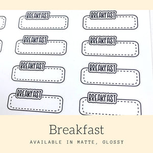 Meal Stickers | Planner Stickers | Erin Condren | LS49a