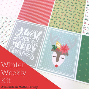 Weekly Kit | Winter Weekly Kit | Erin Condren | Planner Planner | WK24