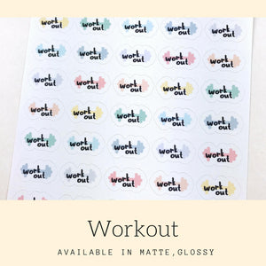 Planner Sticker | Workout Sticker | Erin Condren | Happy Planner | IFS22
