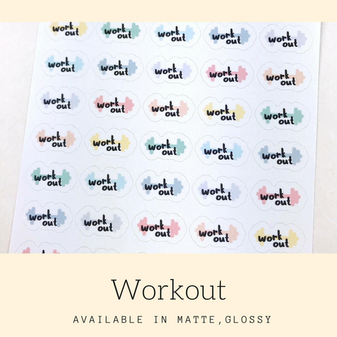 Planner Sticker | Workout Sticker | Erin Condren | Happy Planner | IFS22