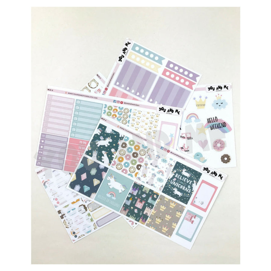 Weekly Kit | Unicorn Sticker | Erin Condren | WK28