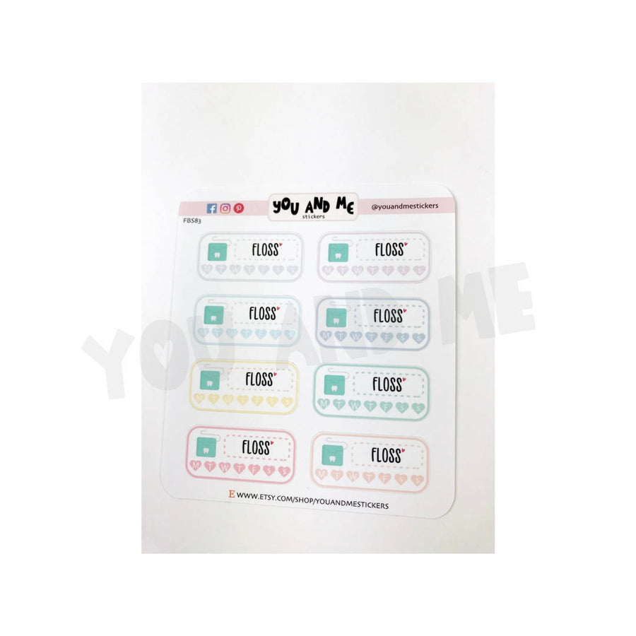 Dental Floss Sticker | Planner Stickers | FBS83