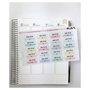 Meeting Stickers | Planner Sticker | Erin Condren | FBS67