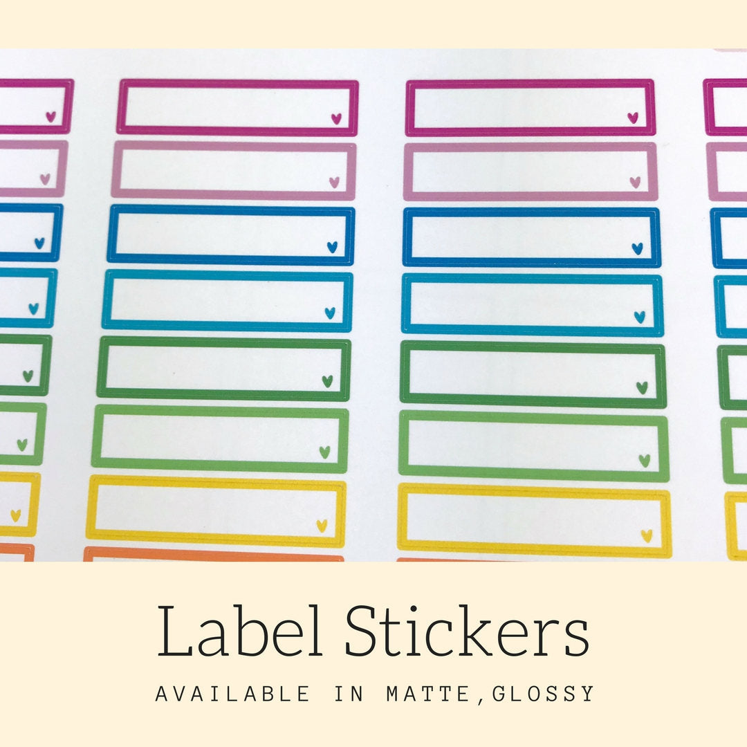 Label Stickers | Appointment Stickers | Rainbow Stickers | Headers | Heart Stickers | Erin Condren Planner | Happy Planner | BS11