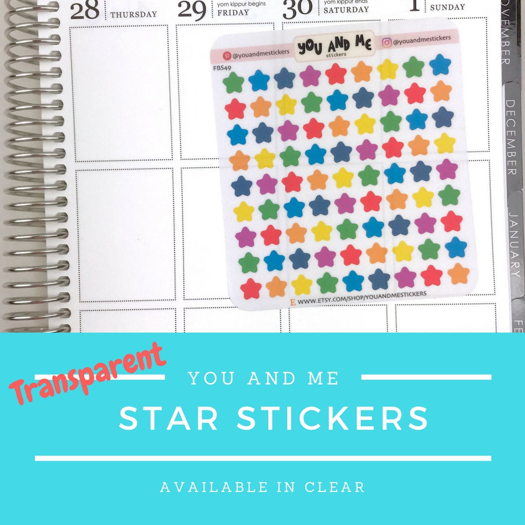Transparent Stickers | Clear Stickers | Planner Sticker | Erin Condren | FBS49