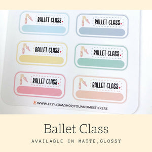 Ballet Sticker | Planner Sticker | Erin Condren | FBS95