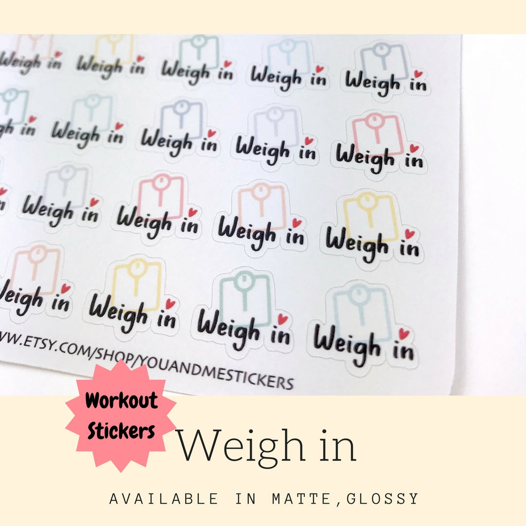 Fitness Sticker | Weights Sticker | Planner Stickers | Erin Condren | IFS39