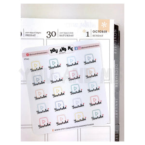 Social Media Sticker | Planner Stickers | Erin Condren | IFS45