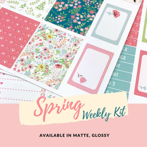 Weekly Kit | Spring Sticker | Planner Stickers | Erin Condren | WK31