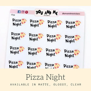 Pizza Stickers | Planner Stickers | Erin Condren | CS39