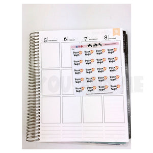 Pizza Stickers | Planner Stickers | Erin Condren | CS39