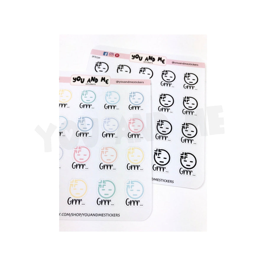 Emoticon Stickers | Kawaii Stickers | Pastel Stickers | Planner Stickers | Stickers | Erin Condren | Happy Planner | IFS73
