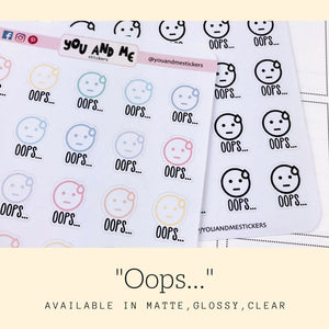 Emoticon Stickers | Kawaii Stickers | Pastel Stickers | Planner Stickers | Cute Stickers | Erin Condren | Happy Planner | IFS66