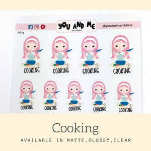 Cooking Stickers | Character Stickers | Katie | AS14