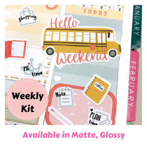 Weekly Kit | Erin Condren | Planner Stickers | WK26