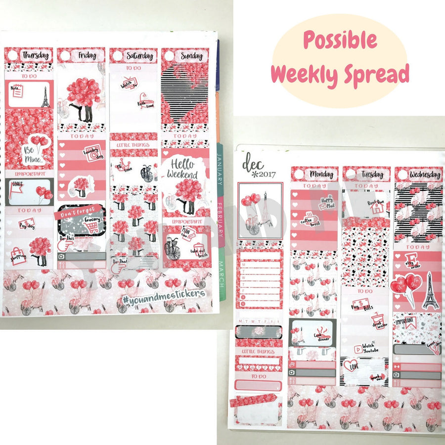 Valentine's Day | Erin Condren | Planner Stickers | WK25