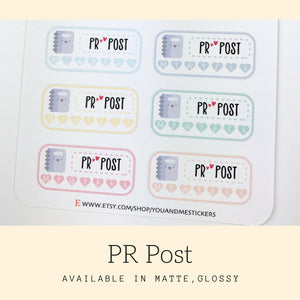 PR Sticker | Social Media Sticker | Planner Sticker | Erin Condren | FBS80