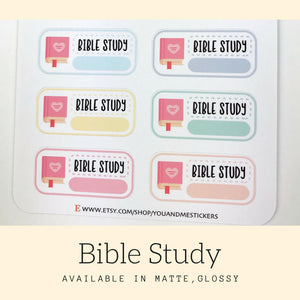 Bible Study Sticker | Planner Sticker | Erin Condren | FBS74