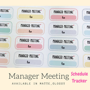 Meeting Stickers | Planner Sticker | FBS71