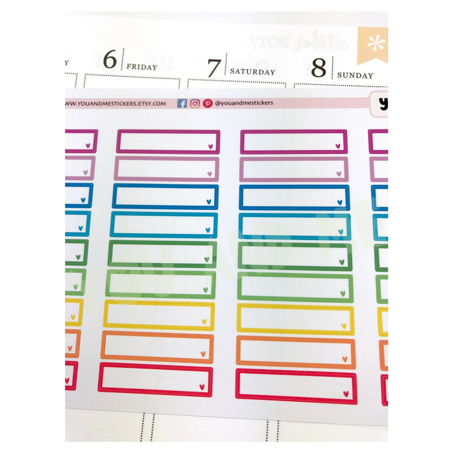 Label Stickers | Appointment Stickers | Rainbow Stickers | Headers | Heart Stickers | Erin Condren Planner | Happy Planner | BS11