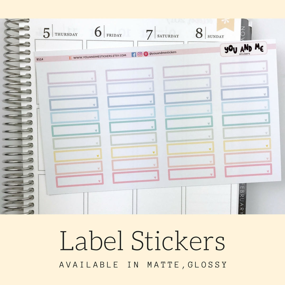 Label Stickers | Planner Stickers | Erin Condren Planner | BS14