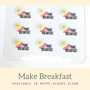 Breakfast Stickers | Planner Stickers |  Erin Condren |CS56