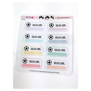 Soccer Sticker | Planner Sticker | Erin Condren | Happy Planner | FBS89