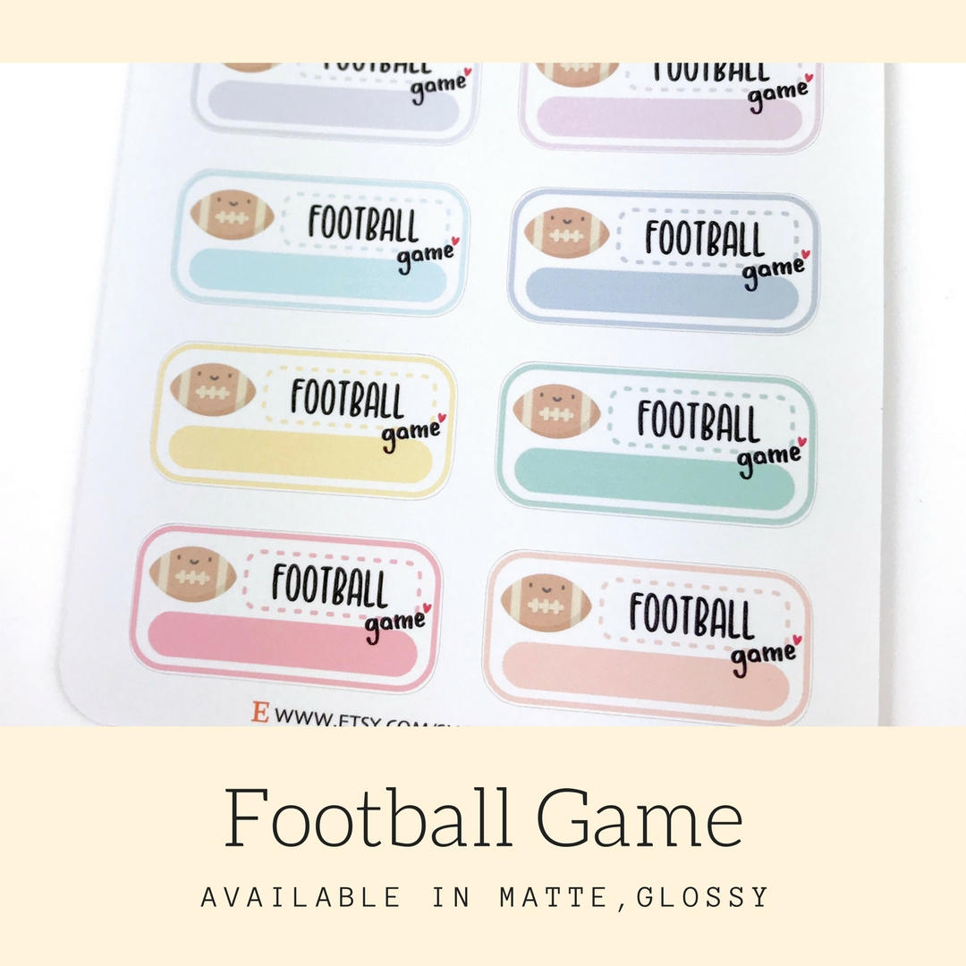 Football Sticker | Planner Sticker | Erin Condren | Happy Planner | FBS92