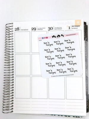 Script Sticker | Planner Sticker | Erin Condren | HS100