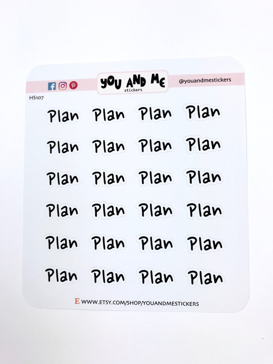 Script Stickers | Planner Stickers | Erin Condren | HS107