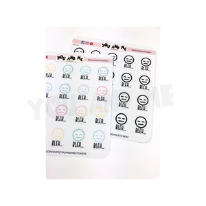 Emoticon Stickers | Planner Stickers | Erin Condren | IFS71