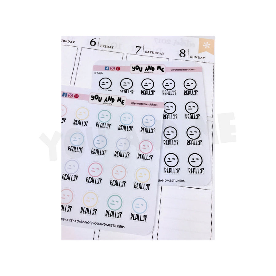Emoticon Stickers | Kawaii Stickers | Pastel Stickers | Planner Stickers | Cute Stickers | Erin Condren | Happy Planner | IFS65