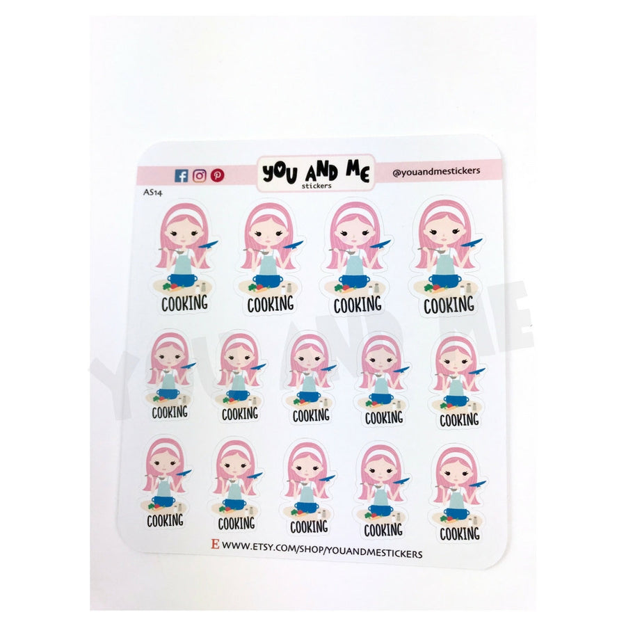 Cooking Stickers | Character Stickers | Katie | AS14