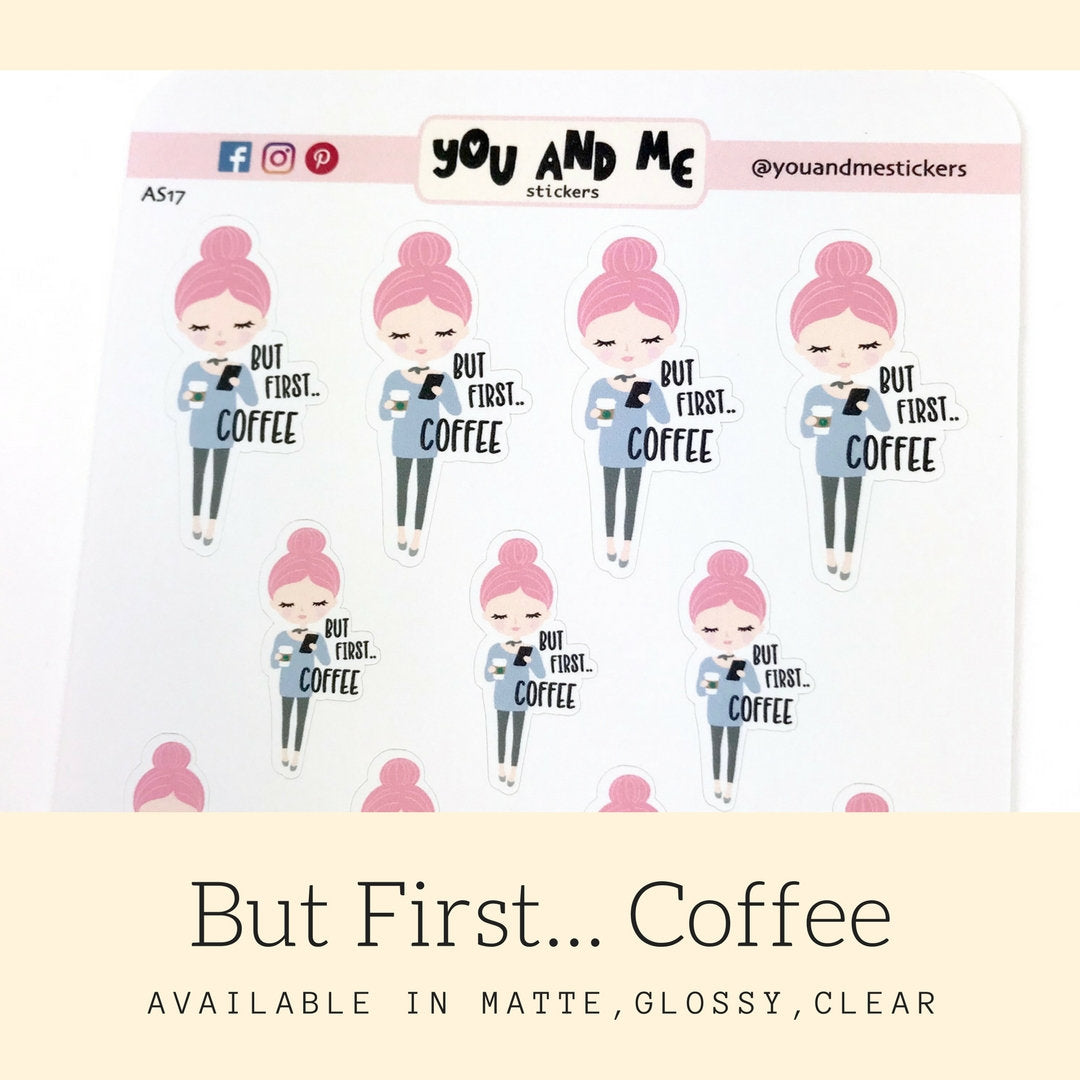 Coffee Stickers | Character Stickers | AS17