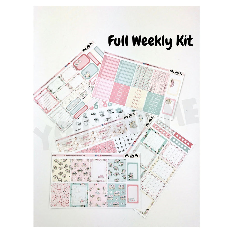 Weekly Kit | Spring Sticker | Pastel Sticker | Erin Condren | Happy Planner | WK33