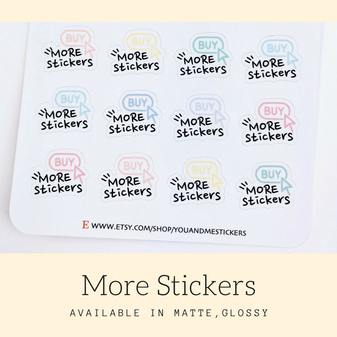 Shopping Sticker | Planner Stickers | Erin Condren | Happy Planner | IFS85