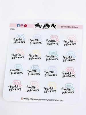 Shopping Sticker | Planner Stickers | Erin Condren | Happy Planner | IFS85