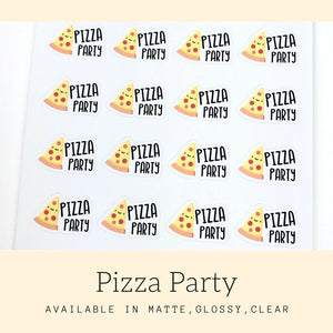 Pizza Stickers | Kawaii Stickers | Planner Stickers | Erin Condren | CS57