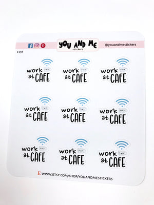 Work Stickers | Kawaii Stickers | Planner Stickers | Erin Condren | CS76