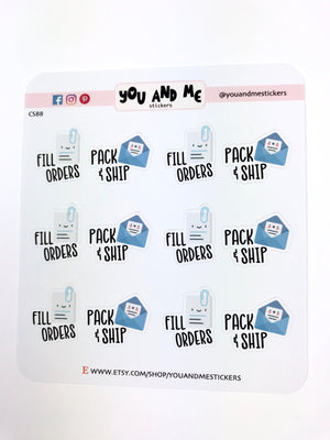 Etsy Shop Stickers | Planner Stickers |Erin Condren | CS88