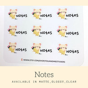 Neko Stickers | Character Stickers | Erin Condren | Happy Planner | AS32