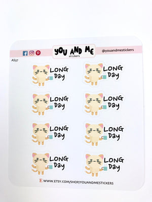 Long Day Stickers | Character Stickers | AS37
